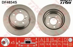 FREN DISKI ARKA BMW X5 E70 LCI F15 X6 E71 F16
