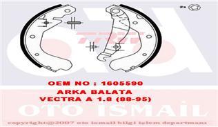 ARKA PABUÇ BALATA VECTRA A 1.8 88-95 ASCONA C KADDET D E