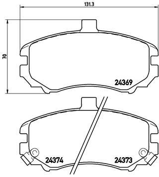 ÖN BALATA ELANTRA 1.6-1.8-2.0-2.0 CRDI 03 7.06