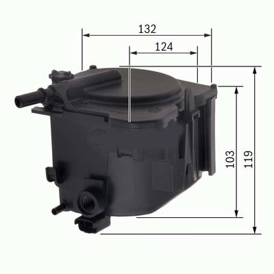 YAKIT FİLTRESİ PARTNER-206-207-307-407-BERLIN-C2-C3-C4-C5-FIESTA-FOCUS-CMAX-TEPEE 1.6HDI FG12313 A