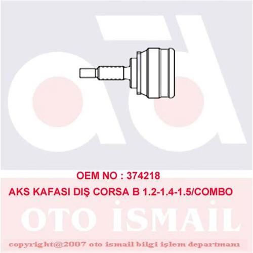 DIŞ AKS KAFASI CORSA B-C 94>06 COMBO B-C 94>11 TIGRA B 04>10 MERIVA A 04>10 ABS Lİ 29 DİŞ 22x28x52 152mm