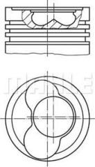 MOTOR PİSTON SEGMAN STANDART VW T4 2.5 TDI ACV-AHD-ANJ 1.2 SİLİNDİR 81.01