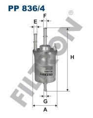 YAKIT FİLTRESİ GOLF 5-JETTA 3-POLO 4-CADDY 3-FABIA 2-OCTAVIA 2-A3-IBIZA 4-1.4-1.6 16V 4 BAR