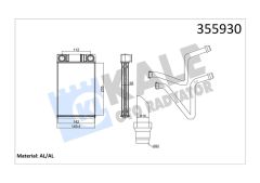 KALORİFER CHEVROLET AVEO-TRAX-OPEL MOKKA-MOKKA X KALORİFER AL/BRZ 205X149X26
