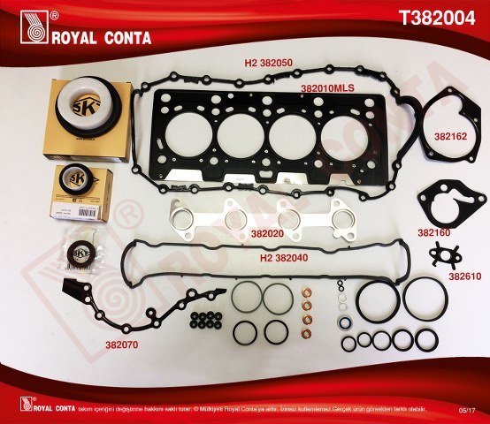 MOTOR TAKIM CONTA SKT KEÇELİ/SUB.LASTİKLİ CLIO-MEGANE 1.5 DCİ