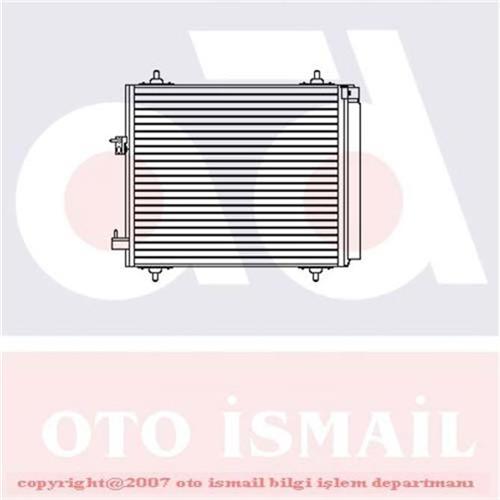 KLİMA KONDENSERİ C2 03 C3 02 207 06 1007 05 1.4HDI-1.4 16V-1.6 16V 415x373x16