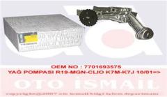 YAĞ POMPASI R19 MEGANE CLIO KANGOO 1.4 8V K7J 701 1.6 8V K7M 702-703-790 22 DİŞ