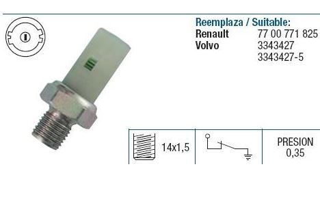 YAĞ MÜŞÜRÜ R9 YM R19 K7M CLİO E7J BEYAZ