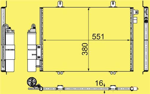 KLİMA KONDENSERİ CLIO 2 1.1-1.2-1.4-1.6-1.9 16V 98 LB03/BBO