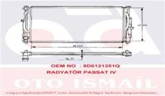 RADYATÖR PASSAT-A4-A6-SUPERB 1.6-1.8-2.4-1.9TDI-2.6-2.3 VR5-2.0-2.8 AC KLİMASIZ MEK 632x414x23