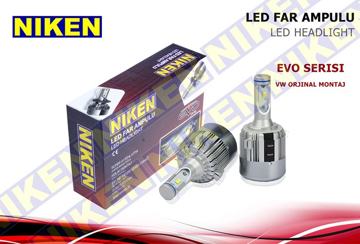 AMPÜL 12V H7 LED XENON SET VW GOLF 4-POLO ORJ.MONTAJ EVO SERİSİ