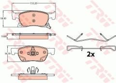 ÖN BALATA ASTRA K 15 22 16 inc 155.2x62.3x19.5