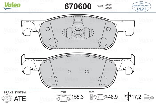 ÖN FREN BALATASI RENAULT CLIO 4 12> SYMBOL 3 13> DACIA SANDERO 2 13> LOGAN MCV 2 14> LOGAN 2 13> 0.9TCe 1.0SCe 1.2 1.2TCe 1.5dCi 1.6