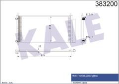 KLİMA KONDENSERİ AURIS 2.0D-2.2D 07-12 -VERSO 1.6D4D-2.0D4D-2.2D4D-2.2D-CAT 09 AL/AL 695x333x16 MEKANİK