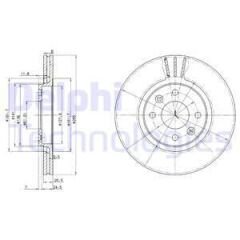 ÖN FREN AYNASI R21 89 94 2.0ie 2.1 D TURBO 264.5x20.5x4DELİK
