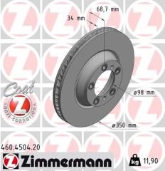 FREN DISKI ON SOL PORSCHE CAYENNE 9YA 17 PANAMERA 971 16 350 mm - 34 mm
