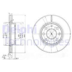 ÖN FREN AYNASI CORSA C 1.0-1.2 16V 01 11 ABS Lİ 240x20x4DLxHAVALI