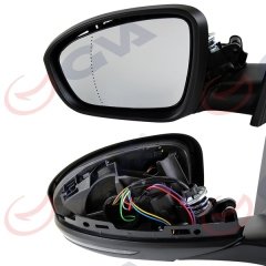 DIŞ DİKİZ AYNASI SOL MEGANE 15 ELEKTRİKLİ ISITMALI KATLANIR SİNYALLİ ASTARLI ASFERİK VM-6142EBFPAL