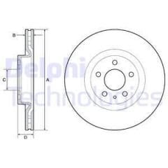 ON FREN DISKI FIAT 500L 12 284x22x44
