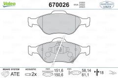 ÖN BALATA YARIS 1.0VVTİ 1.3VVTİ 1.4D4D 06 09 11