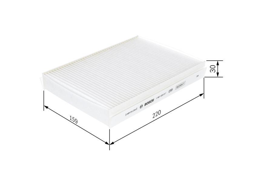 POLEN FİLTRESİ FIAT 500L 0.9-1.4-1.3 D -1.6 D 12