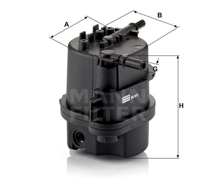 YAKIT FİLTRESİ BIPPER-NEMO-P307-P207-P206-C3-C2 1.4 HDI-FUSION-FIESTA 1.4TDCI