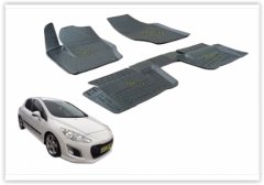 PASPAS 3D X-MAT HAVUZLU PEUGEOT 308 08 SİYAH