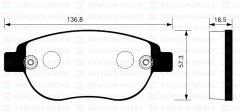 ÖN BALATA P207 06 P307 00 DOBLO 01 PART 03 BERLINGO 00 C3 02 C4 04 XSARA 00 GDB1591