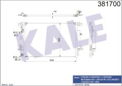 KLİMA KONDENSERİ P4007-P4008-C4 AİRCROSS-C CROSSER AL/AL 637x429x16