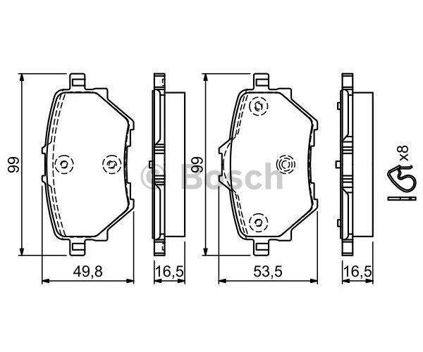 ARKA FREN BALATASI ASTRA L 21> COMBO E 18> GRANDLAND 17> MOKKA e 20> C4 18> C4 e 22> BERLINGO 18> PARTNER 18> RIFTER 18> 508 18> 308 2-3 13> 3008 16> 408 22> DS4 2 21> 268mm / PROACE CITY 21>