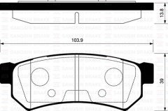 ARKA BALATA LACETTI 1.4 16V-1.6-1.8 03 NUBIRA SEDAN-KOMBI 1.4-1.6-1.8 05 GDB4178