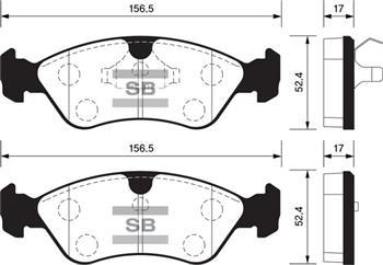 ÖN BALATA ASTRA F 91-98 CALIBRA-OMEGA-VECTRA A 1.8-2.0 88-95 GDB891-GDB1300-GDB3116
