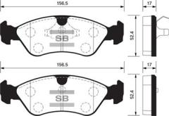 ÖN BALATA ASTRA F 91-98 CALIBRA-OMEGA-VECTRA A 1.8-2.0 88-95 GDB891-GDB1300-GDB3116