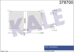 KLİMA KONDENSERİ MONDEO 01 AL-AL 670x361x16