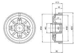 FREN KAMPANASI ARKA CITROEN AX. SAXO / PEUGEOT 106. 106 VAN. 206 10/91