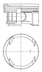 PISTON SEGMAN STANDART 82.00mm MERCEDES M271 Kompressor W203 W204 W211 W212 R171