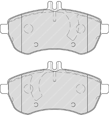 ÖN BALATA MERCEDES W211 06 W204 1.07 11 S204 07 W212 09 S212 07 C207 09 GDB1736