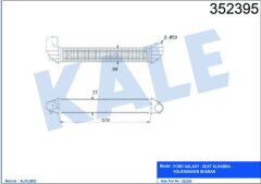 İNTERCOOLER GALAXY-SEAT ALHABRA-VOLKSWAGEN SHARAN 1.9 TDI 00 03
