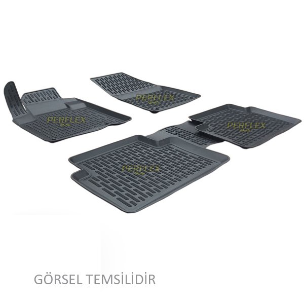 PERFLEX 3D X-MAT HAVUZLU PASPAS ÇEŞİTLERİ SİYAH CITROEN C5 2001-2008 3D X-MAT 5 PCS