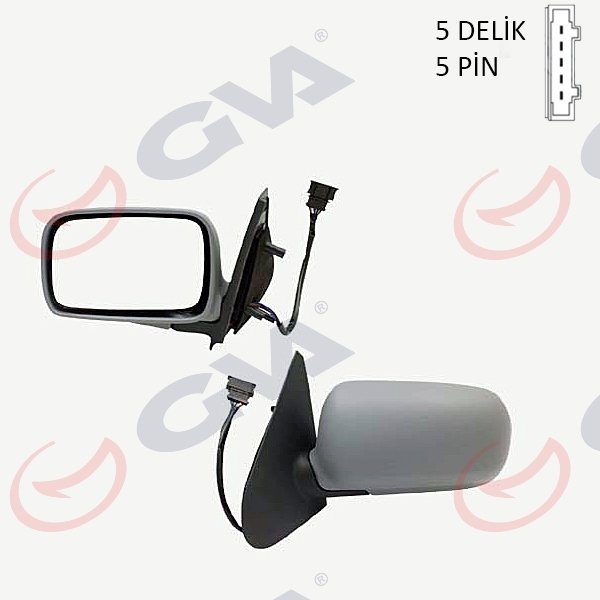 DIŞ DİKİZ AYNASI SOL POLO 94> ELEKTRİKLİ ISITMALI KONVEKS 5 FİŞ VM-184L