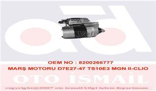 MARŞ MOTORU D7E27-47 TS10E3 MEGANE 2-CLIO 2-KANGOO-LAGUNA 2-LOGAN-SCENIC 2 1.4-1.6 16V