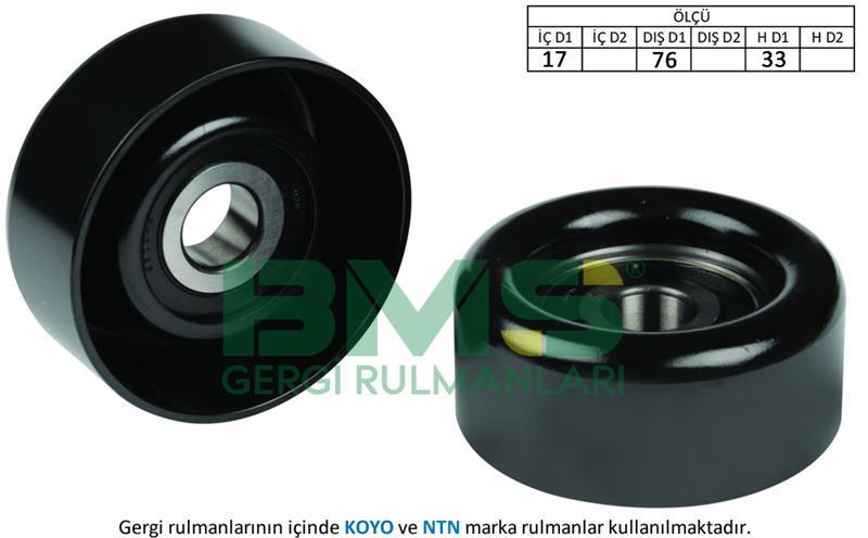 ALTERNATÖR GERGİ RULMANI H1-STAREX-SORENTO 2.5 CRDİ 01 > 76x33x17 WKM64012