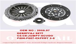 DEBRİYAJ SETİ PEUGEOT P406-P607-P806-EXPERT CITROEN C5-C8-EVASION-JUMPY-FIAT SCUDO-ULYSSE 2.0 HDI- 2.0 JTD DW10ATED-DW10ATED4