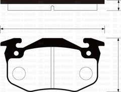 ARKA FREN BALATA RENAULT R9 R19 MEGANE 1 / CLIO 1 2 / PEUGEOT 106 96- 206 00- 306 97-01 / CITRO EN SAXO 96- / XSARA 97- İNCE TİP