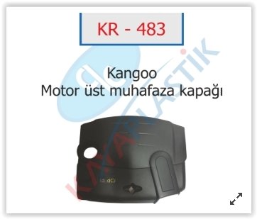 MOTOR ÜST KORUMA KAPAĞI CLIO 2-KANGOO 2-DACIA LOGAN-SANDERO 1.5 DCI K9K