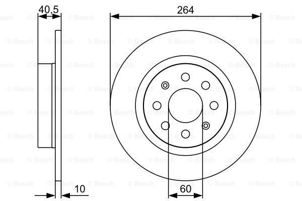 ARKA FREN AYNASI CORSA E 14 ADAM 13 PUNTO EVO-GRANDE PUNTO 05 264x10x4DLxHAVALI 15 İNÇ 55700592