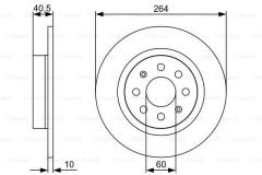 ARKA FREN AYNASI CORSA E 14 ADAM 13 PUNTO EVO-GRANDE PUNTO 05 264x10x4DLxHAVALI 15 İNÇ 55700592
