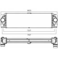KALORİFER RADYATÖRÜ MERCEDES BENZ AXOR 02 339X157X26 OTO.-MEK.