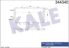 RADYATÖR BOXER-DUCATO-JUMPER 97-02 1.9D-2.5D-2.8HDI AC MEK 790x415x34