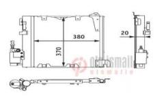 KLİMA KONDENSERİ ASTRA G-ZAFIRA 98-02 1.7DTI-1.7CDTI-2.0DI-2.0DTI-2.2DTI 415x357x16